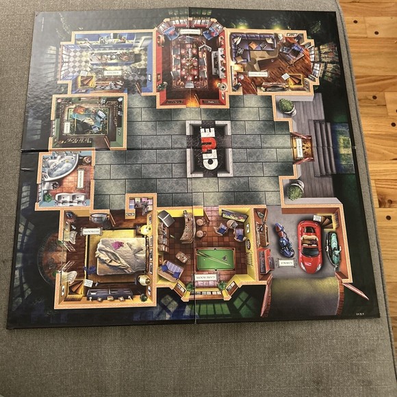 Clue Game 2013 Edition Replacement Game Board Double Sided Quad Fold - Picture 2 of 3